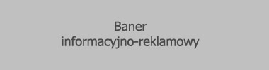 Testowy baner informacyjno-reklamowy